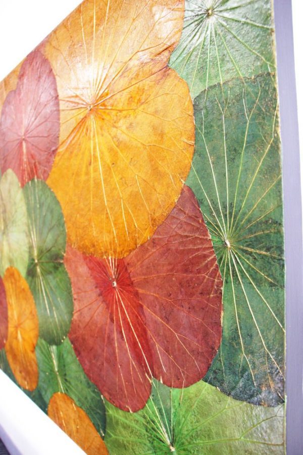120 x 80 Lotus Leaf Art Autumn Leaves
