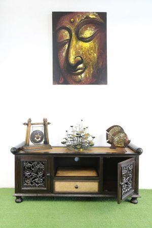 120 x 53 cm Rattan Entertainment Unit