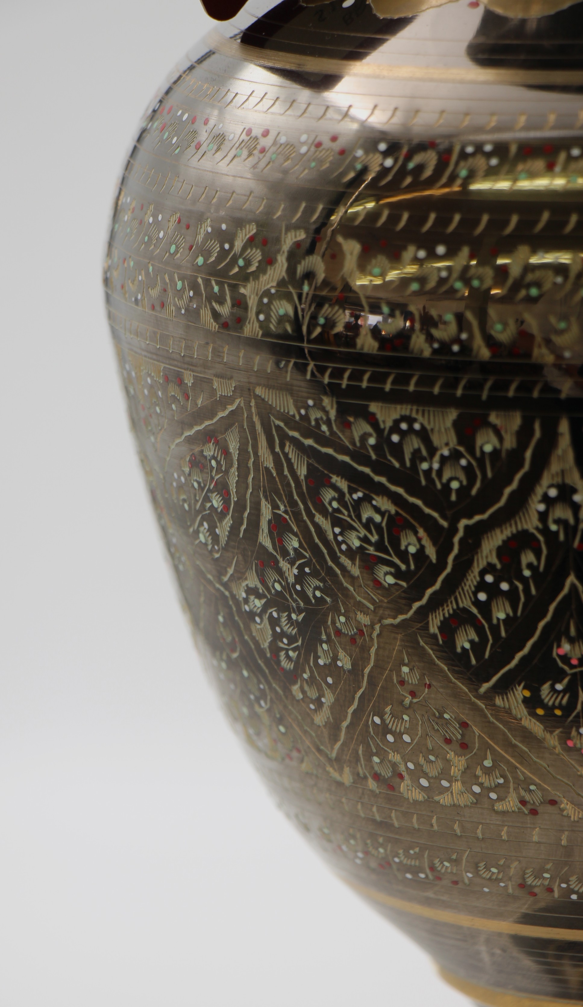 134cm brass kashmiri vase 5