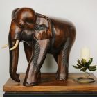 14" Wooden Elephant