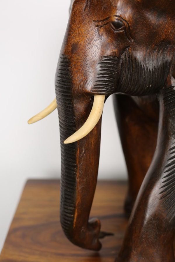14" Wooden Elephant