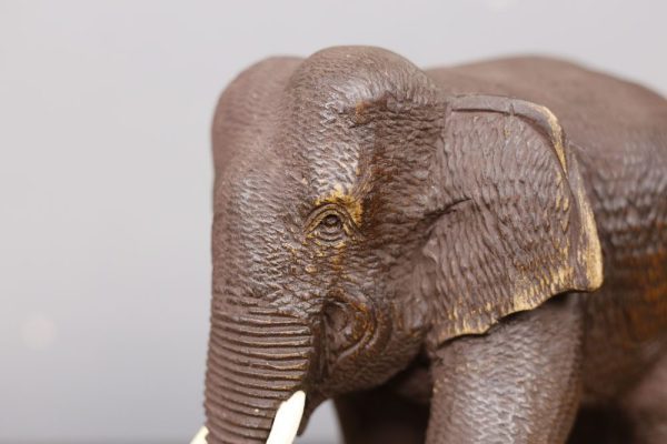 15cm Teak Elephant