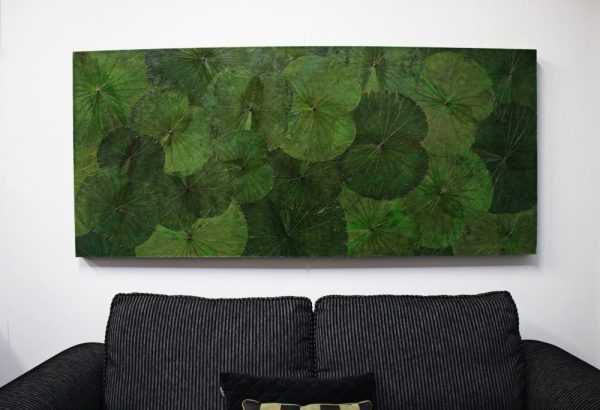 180 x 80 Lotus Leaf Art Green Forest