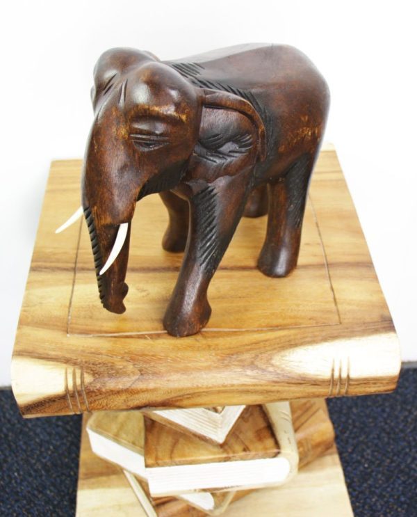 22cm Wooden Elephant