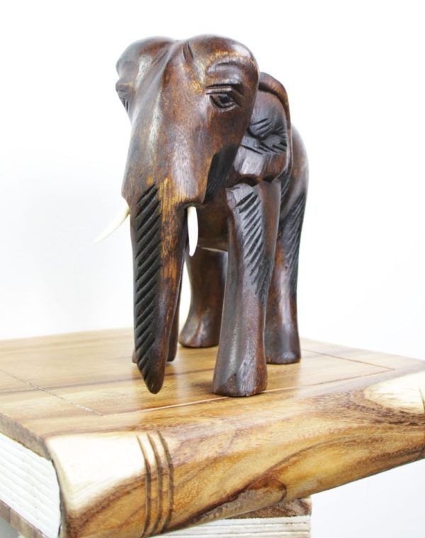 22cm Wooden Elephant