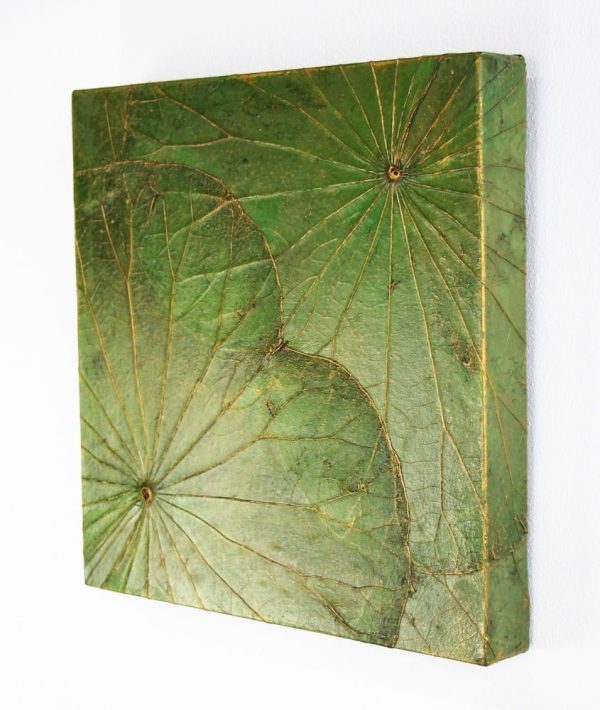 30 x 30 Lotus Leaf Art Green Forest