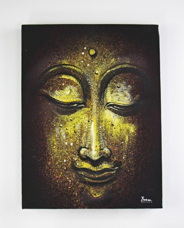 30 x 40 cm Buddha Face On Frame