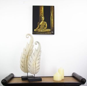 30 x 40 cm Meditation Buddha On Frame