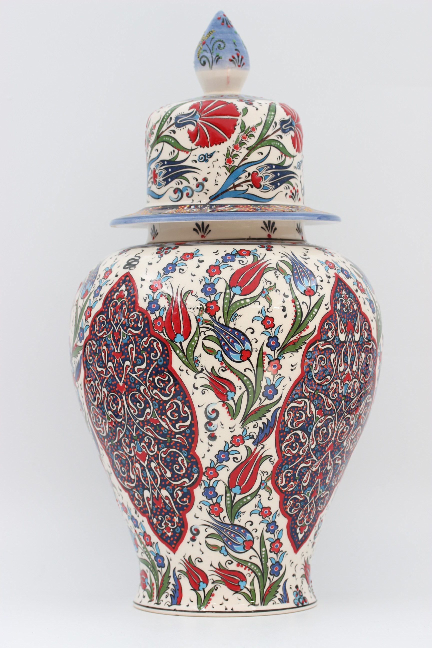 Cm Hand Made Turkish Ceramic Shah Vase In Tulip Design Nirvana