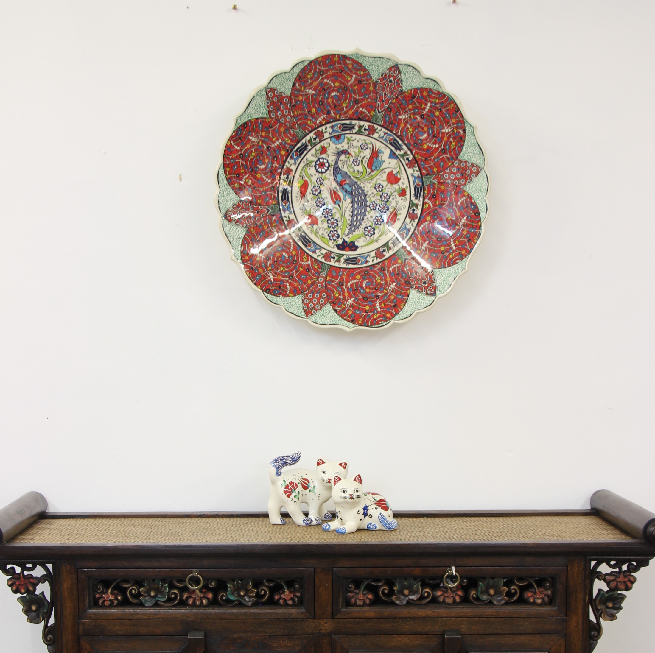 55 cm Turkish Ceramic Plate Tulip A 1