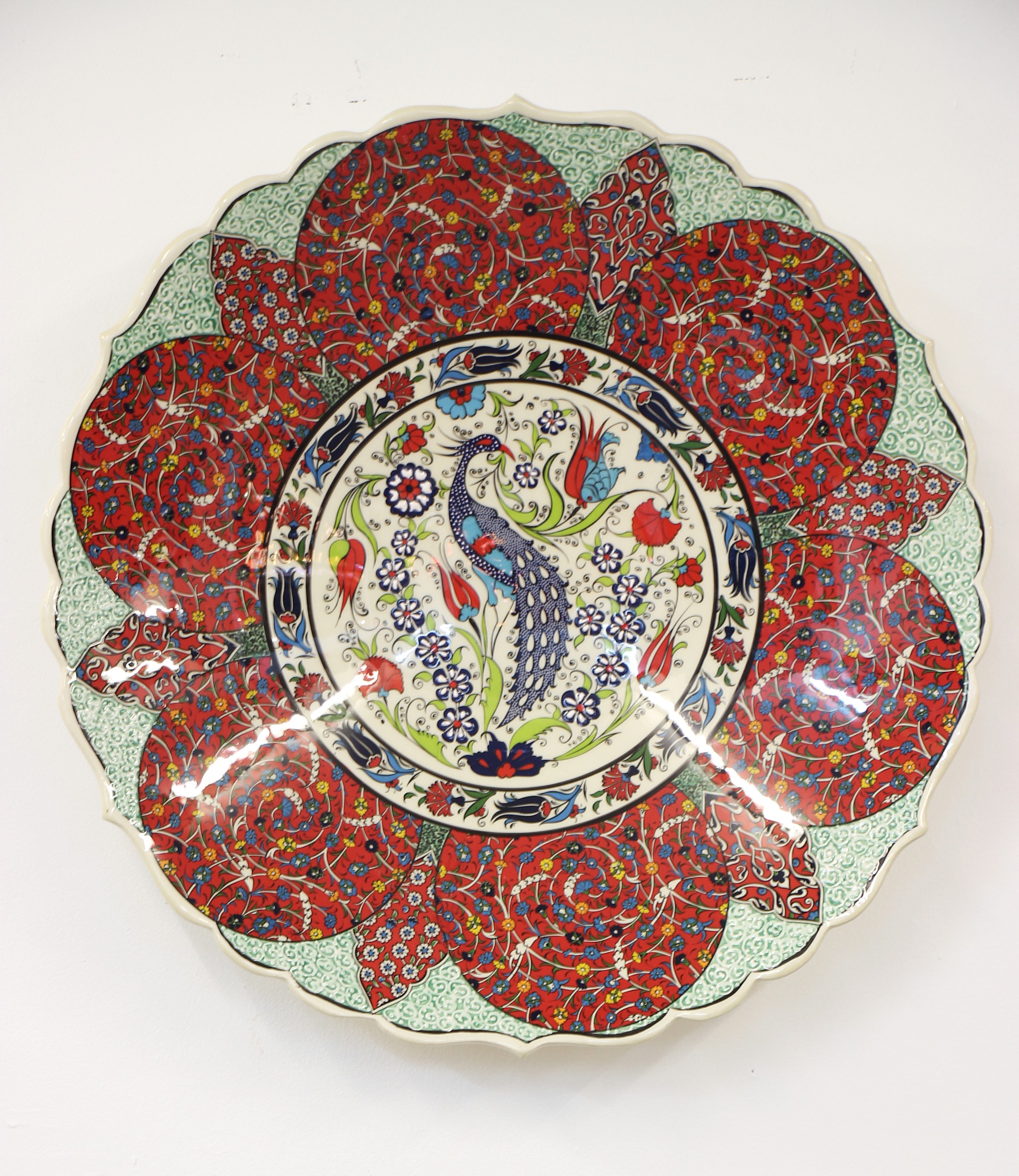 55 cm Turkish Ceramic Plate Tulip A 2