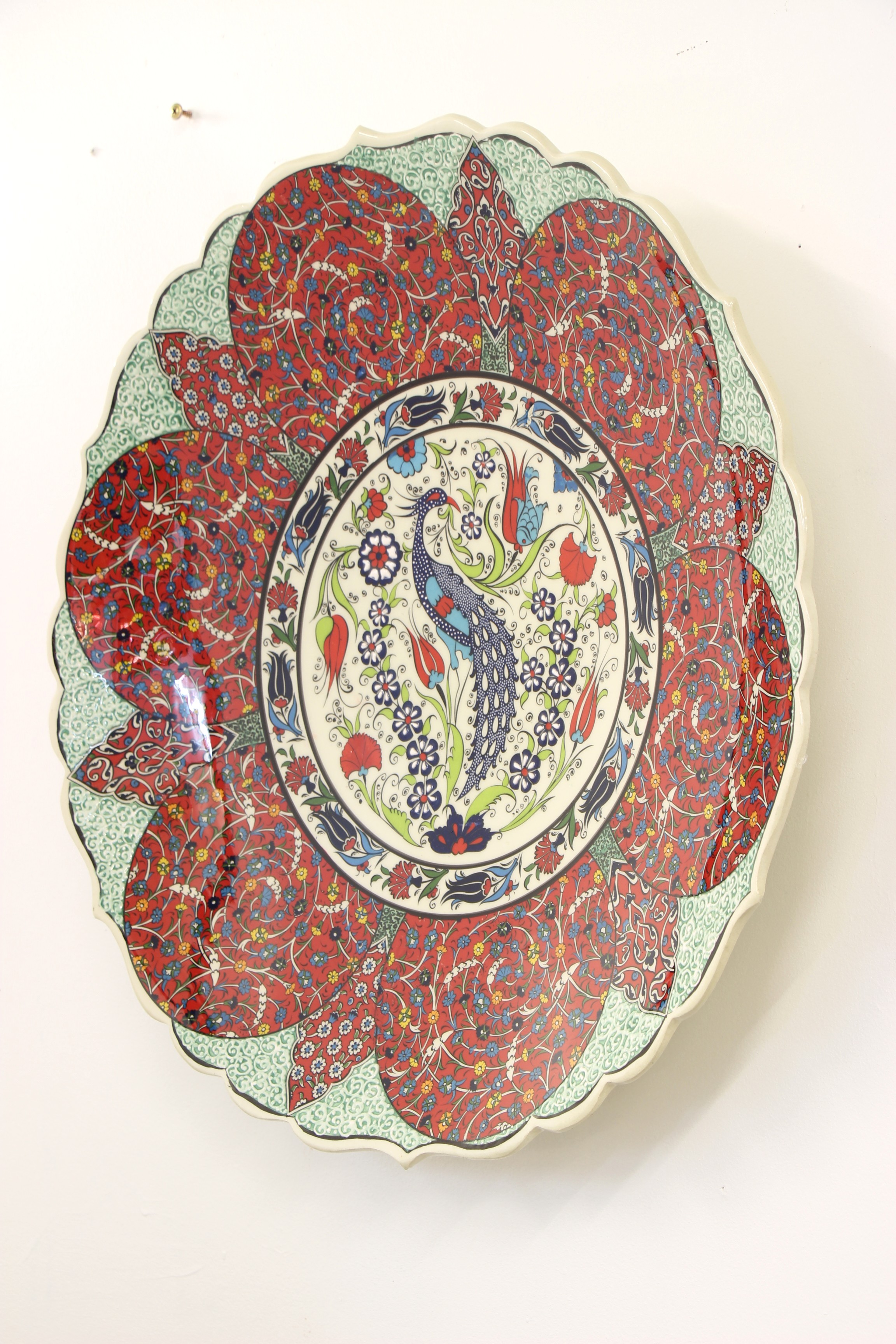 55 cm Turkish Ceramic Plate Tulip A 4