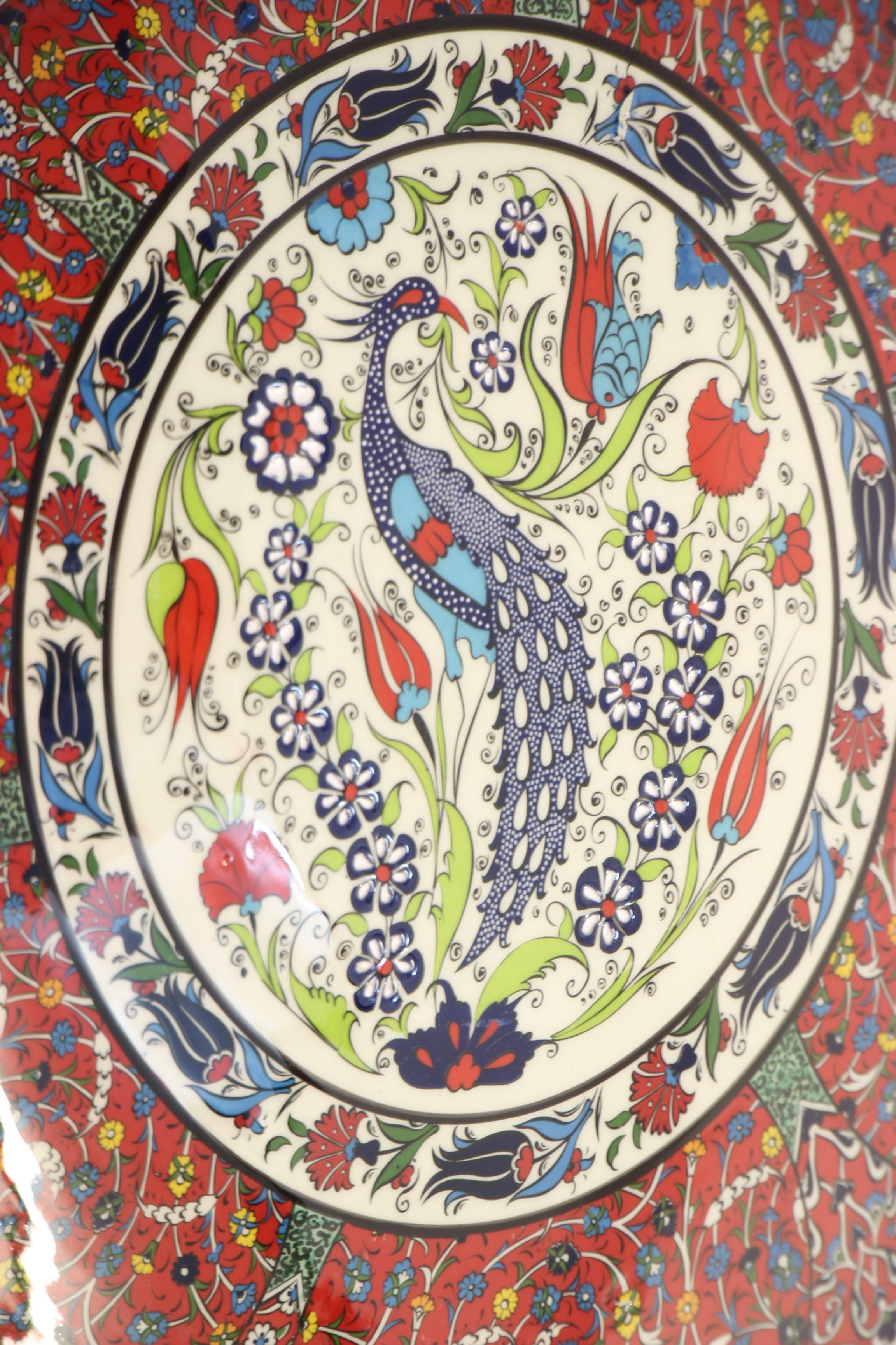 55 cm Turkish Ceramic Plate Tulip A 5