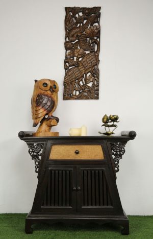 80 x 90 cm Rattan Hallway Unit