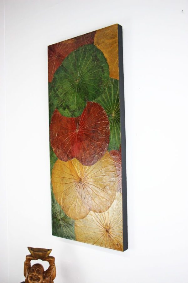 90 x 40 Lotus Leaf Art Autumn Leaves