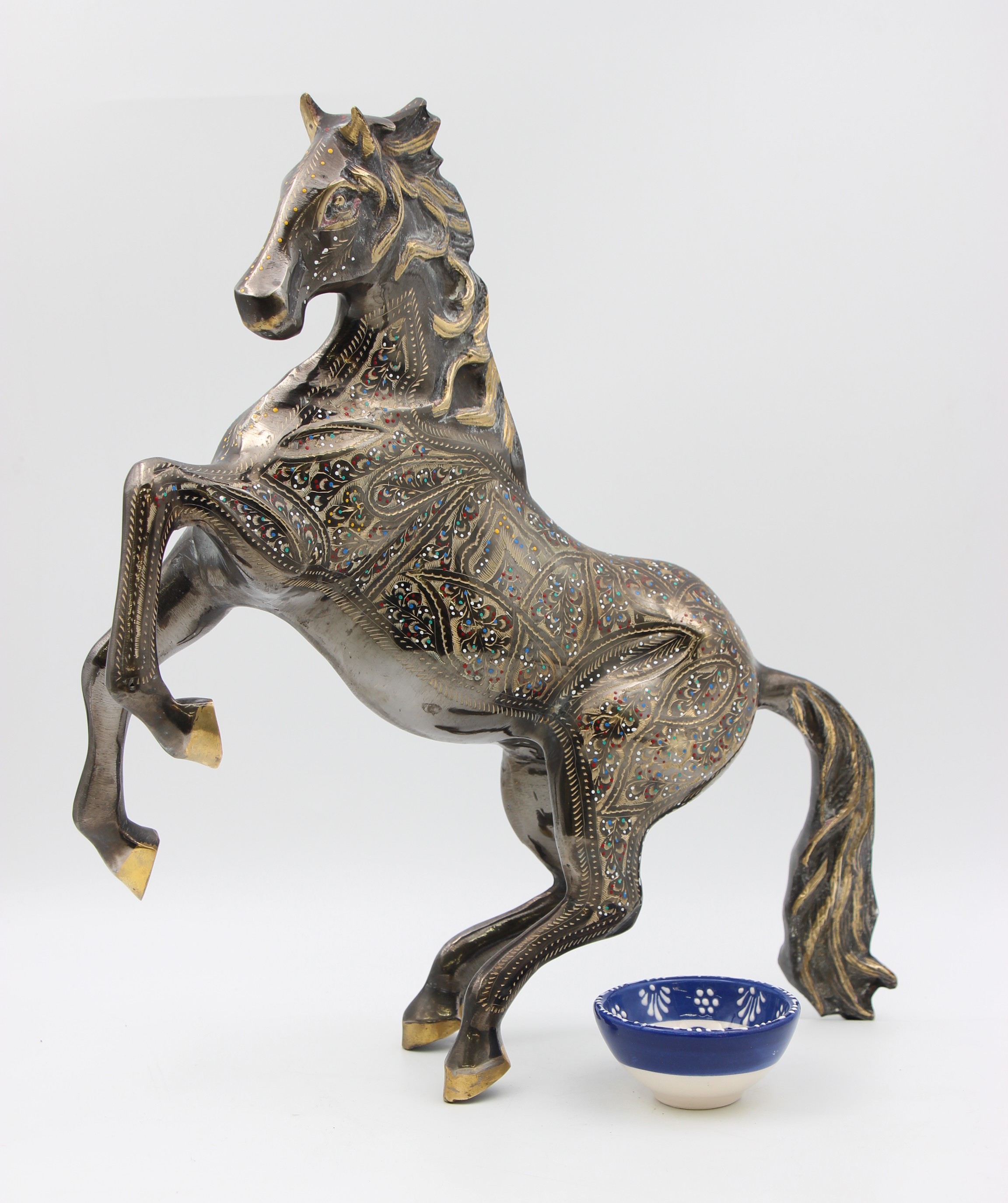 Brass Handcrafted Dancing Horse 40 cm 1