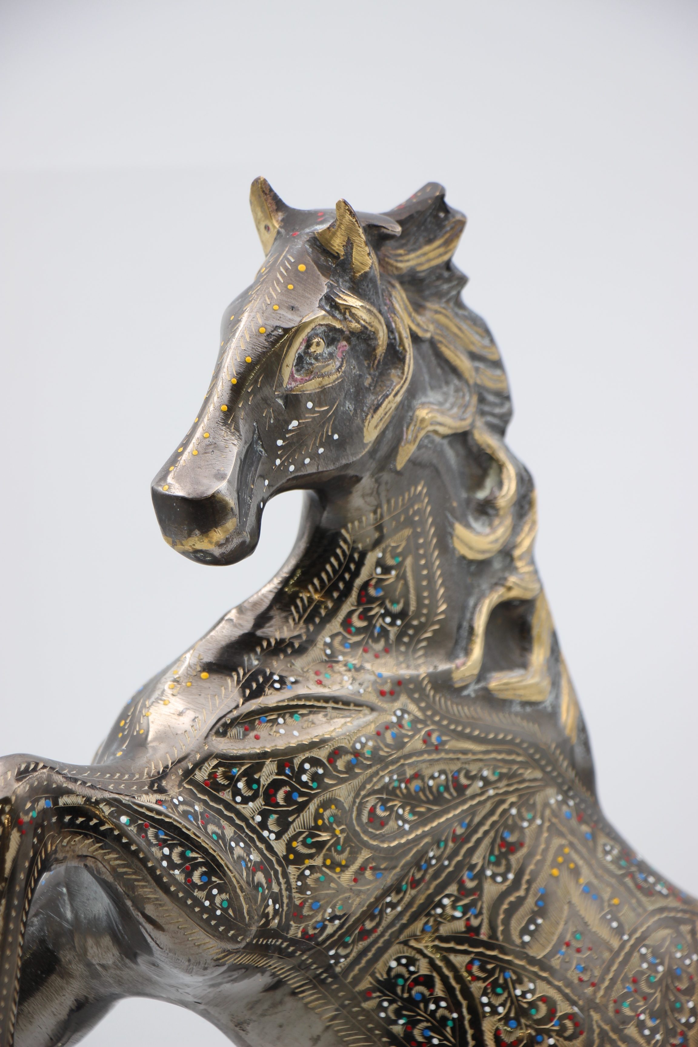 Brass Handcrafted Dancing Horse 40 cm 2