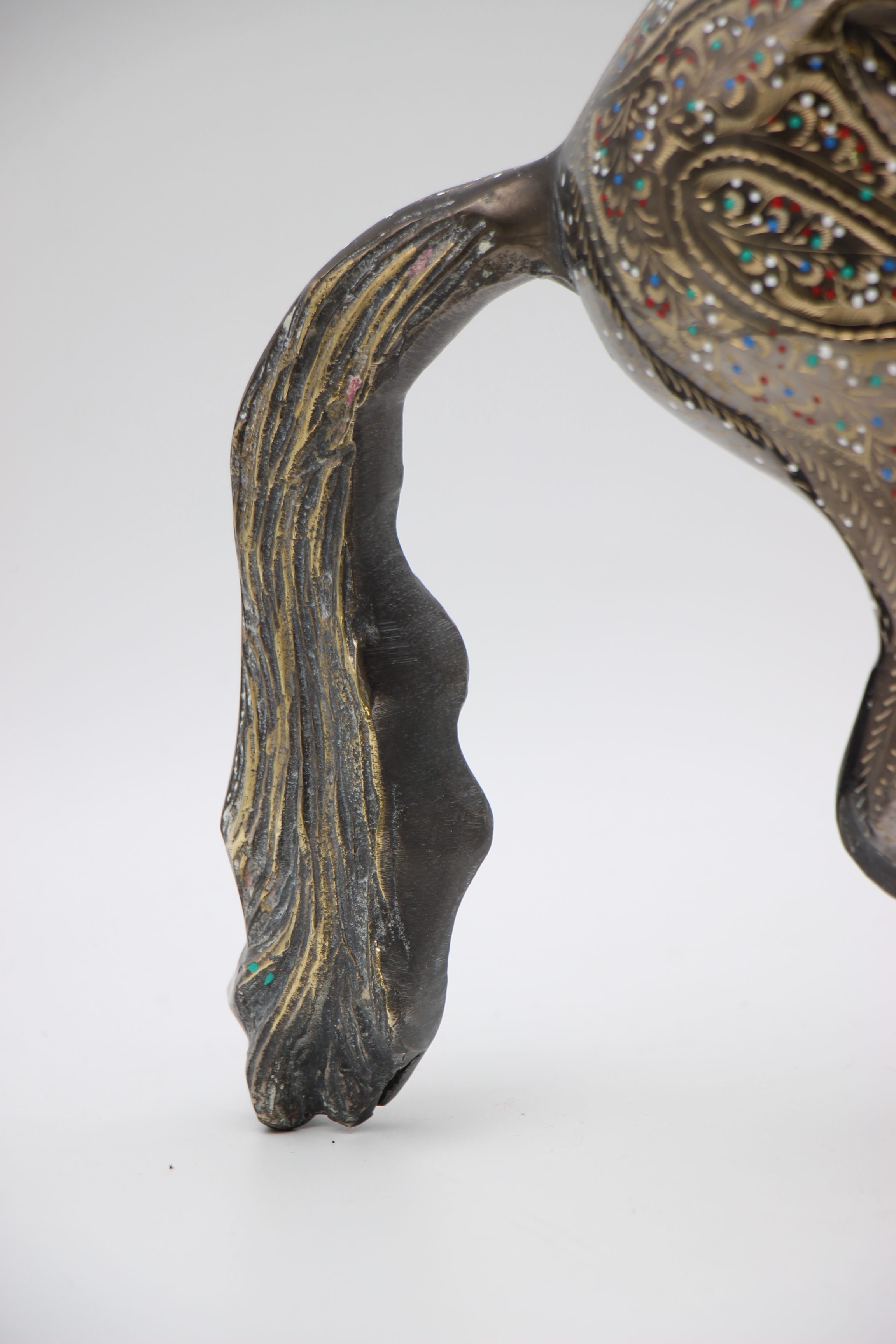 Brass Handcrafted Dancing Horse 40 cm 6