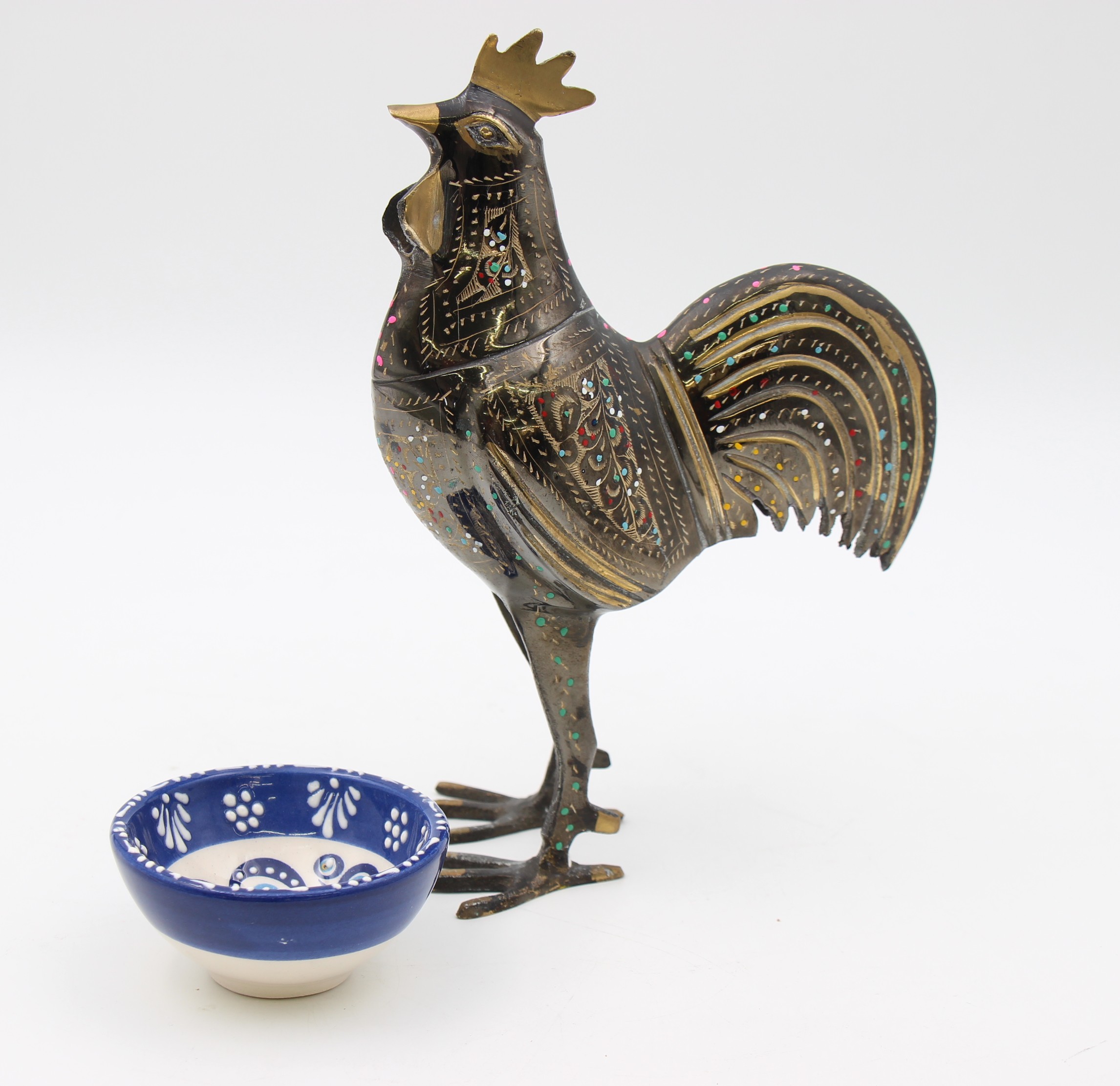 Brass Handcrafted Rooster 20 cm 1