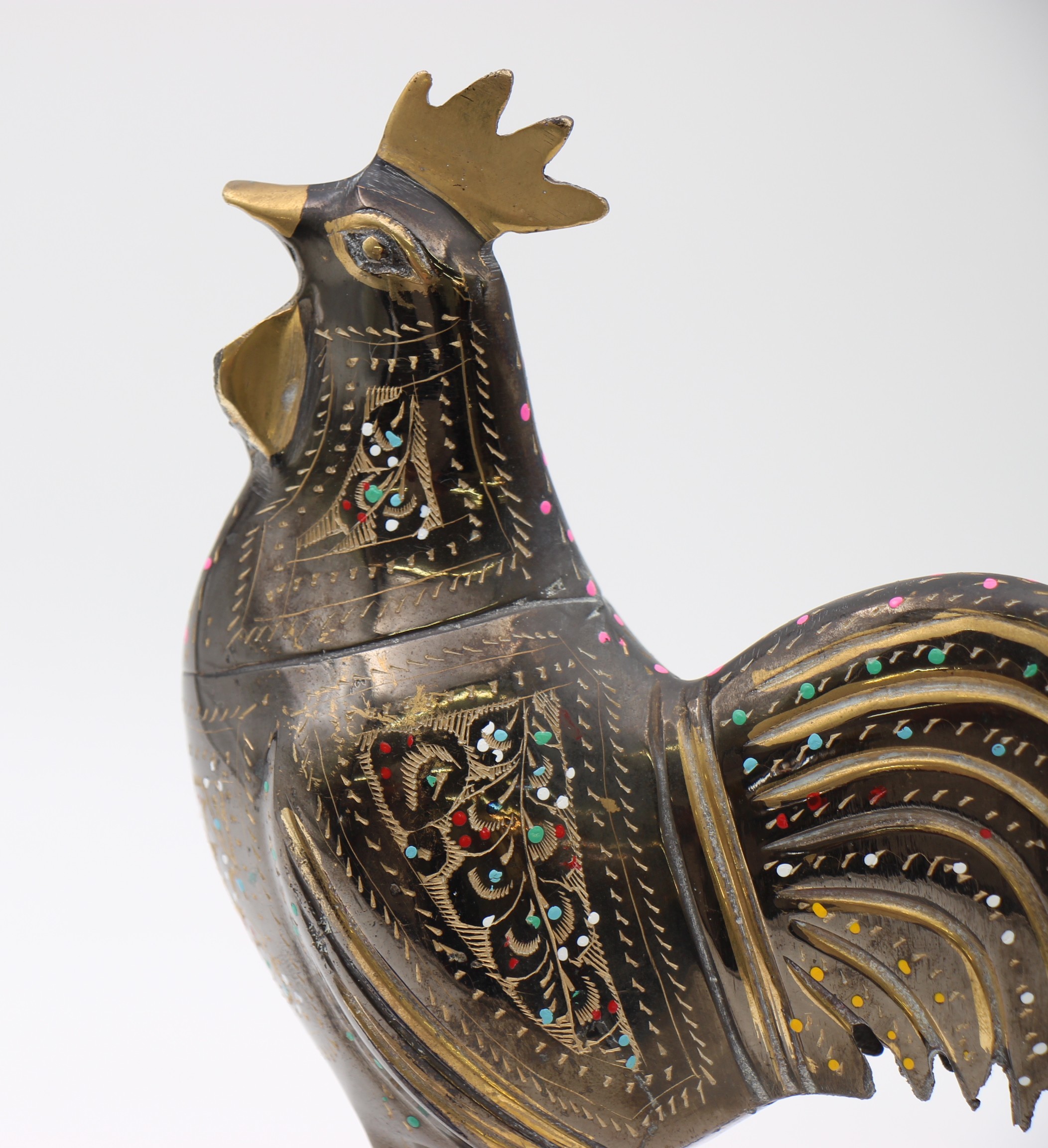 Brass Handcrafted Rooster 20 cm 2