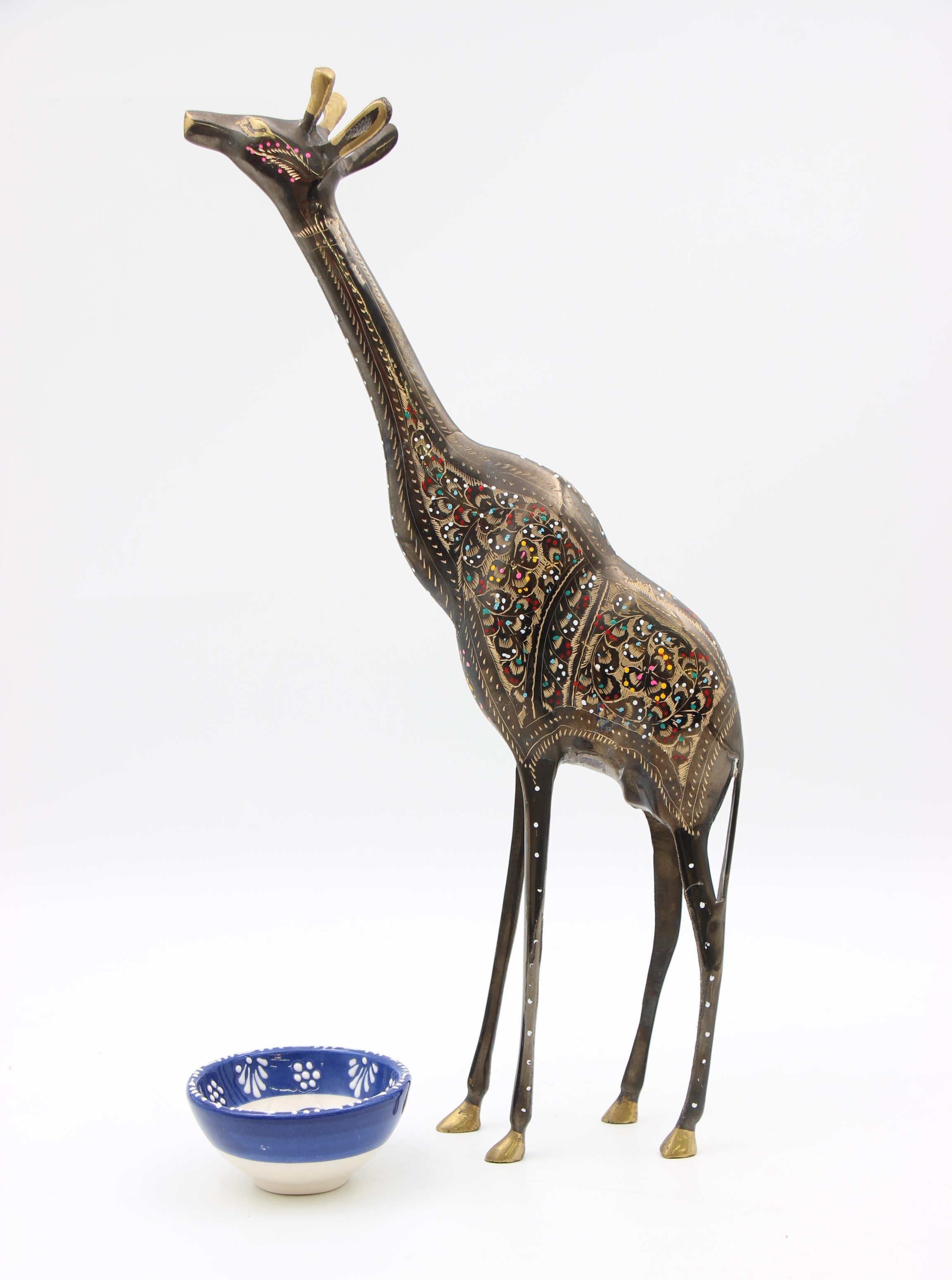 Brass Handcrafted Tall Giraffe Single 1