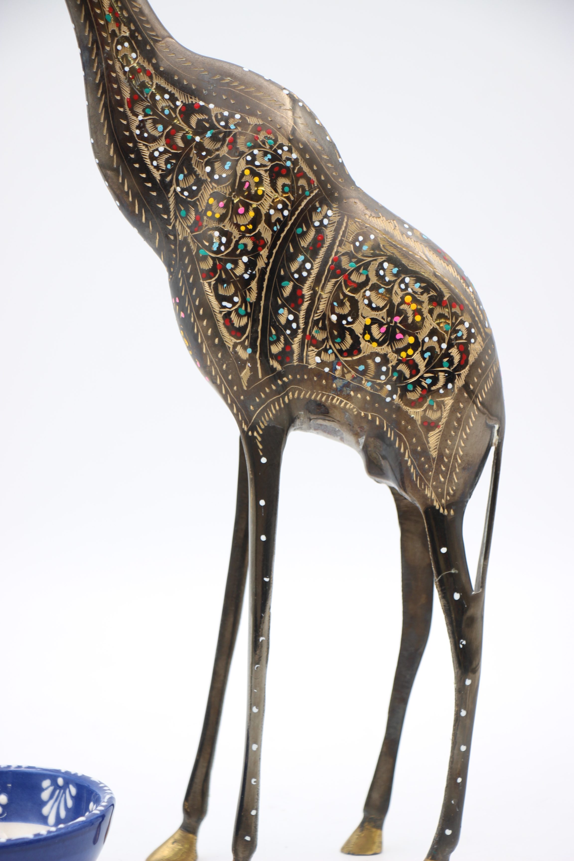 Brass Handcrafted Tall Giraffe Single 2