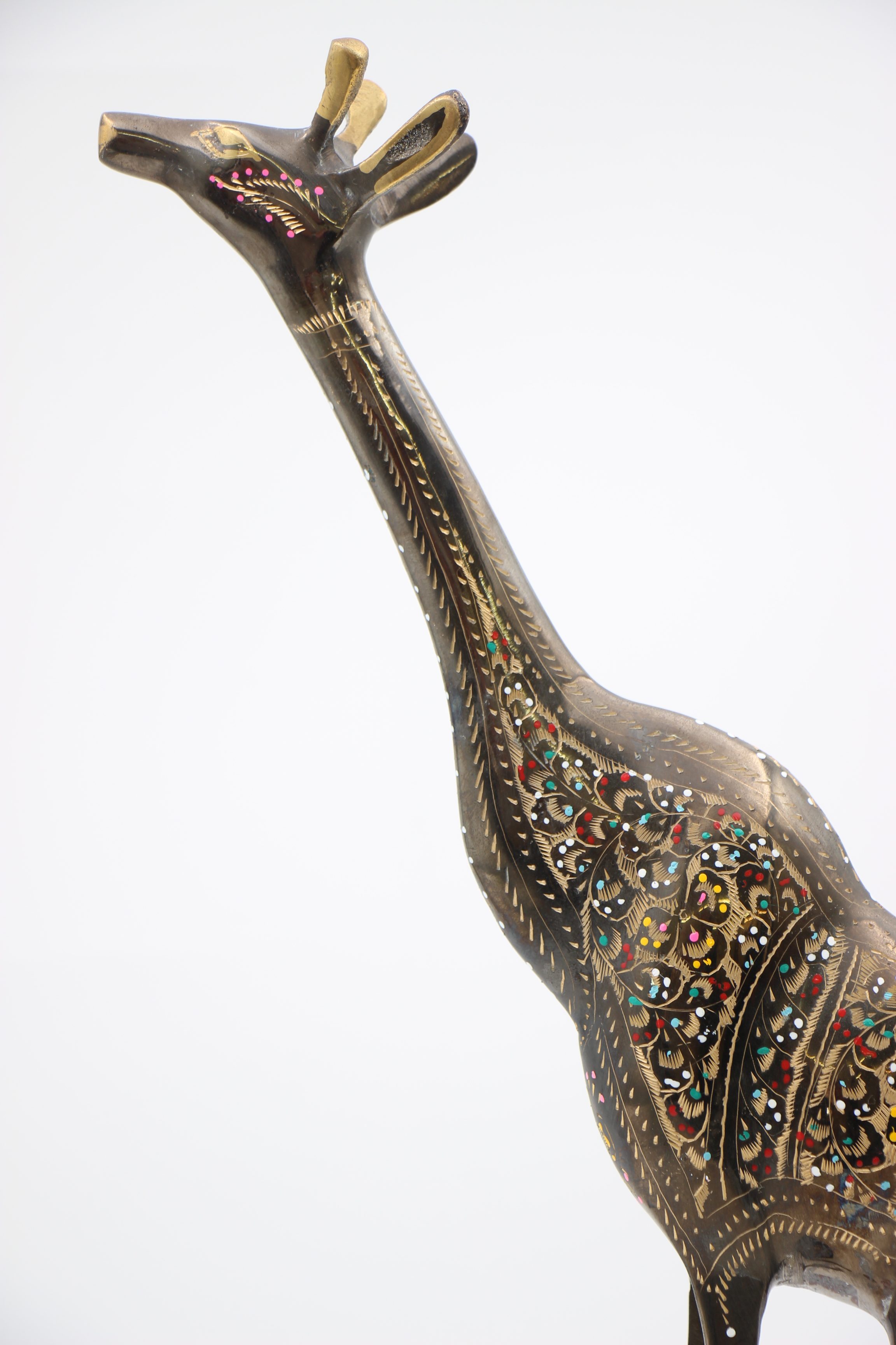Brass Handcrafted Tall Giraffe Single 3