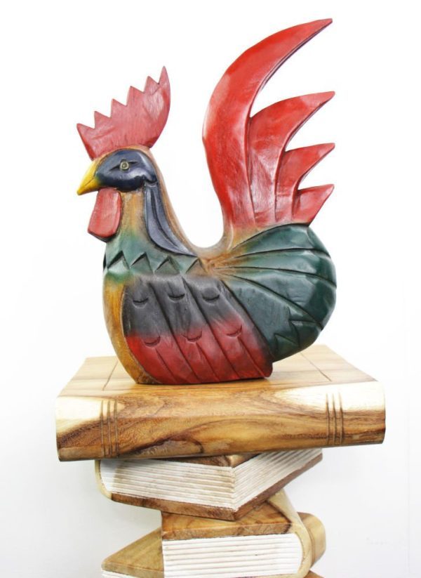 Carved Wooden Large Chicken