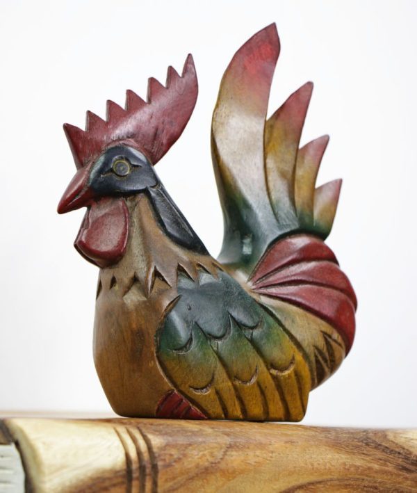 Carved Wooden Small Chicken
