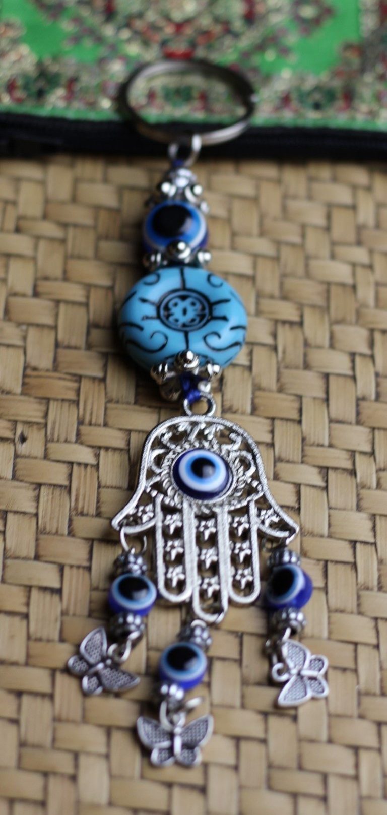 Fatimas Hand 2 Evil Eye Bag Tag Key Ring 67 - Nirvana