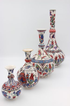 Hand Crafted Turkish Ceramic Tear Vases