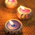 Heart Shaped Tea Candle Holder With Scented Tea Candle x 10