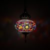 Turkish Mosaic Hanging Lamp Large Mosaic Twinkling Star