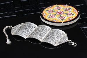 Hand Crafted Silver Plated Turkish Ottoman Bracelets