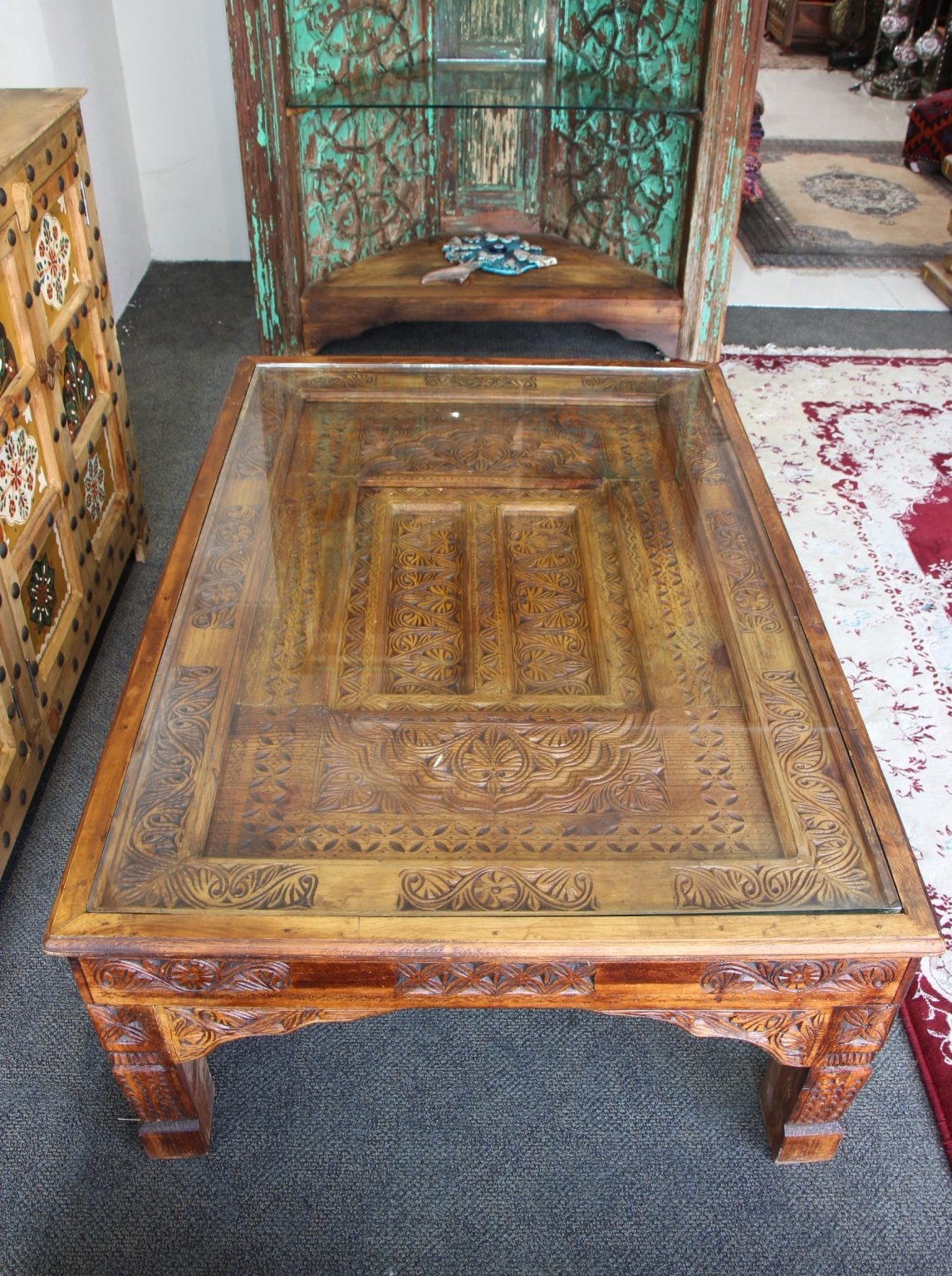 Large Hand Carved Coffee Table Nirvana Eastern Imports