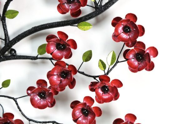 Medium Metal Cherry Blossom Wall Art - Nirvana