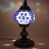 Turkish Mosaic Aroma Table Lamp In Blue