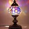 Turkish Mosaic Aroma Table Lamp In Shattered Star