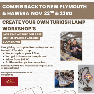 Lamp Making Workshops - New Plymouth/Hawera