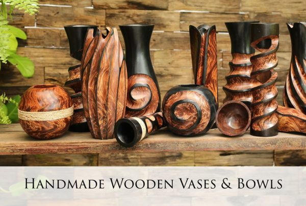 Wooden Vases And Bowls