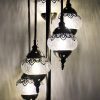 Ottoman Floor Lamp 5 Globe