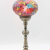 Turkish Mosaic Table Lamp XLarge Cracked Rainbow