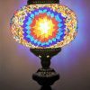 Turkish Mosaic Table Lamp Large Star Burst