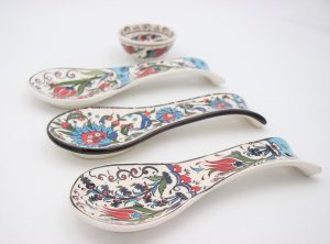 Hand Crafted Turkish Ceramic Spoon Holders