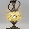 Turkish Mosaic Large Teapot Table Lamp Yellow