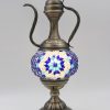 Turkish Mosaic Medium Teapot Table Lamp Blue