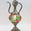Turkish Mosaic Medium Teapot Table Lamp Cracked Rainbow- 37cm
