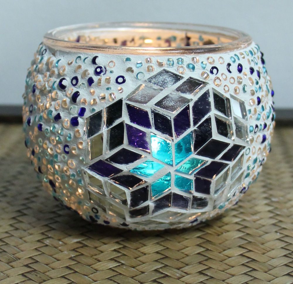 Turkish Mosaic Candle Holder 1 Nirvana