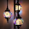 Turkish Mosaic Floor Lamp 3 Globe Earth Blast