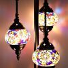 Turkish Mosaic Floor Lamp 3 Globe Mosaic Moon Orbit